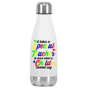 Special Autism Teacher  Stainless Steel Insulated Water Bottle