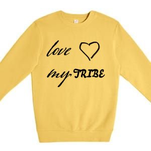 Special Needs Awareness Support Love My Tribe Premium Crewneck Sweatshirt