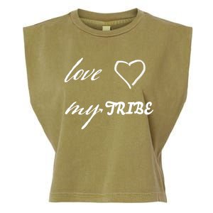 Special Needs Awareness Support Love My Tribe Garment-Dyed Women's Muscle Tee