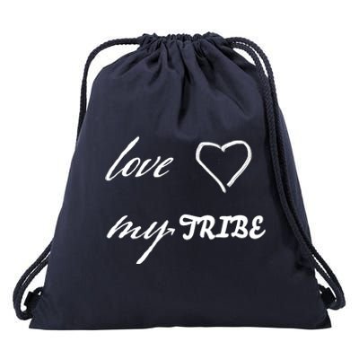 Special Needs Awareness Support Love My Tribe Drawstring Bag