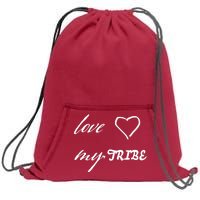 Special Needs Awareness Support Love My Tribe Sweatshirt Cinch Pack Bag