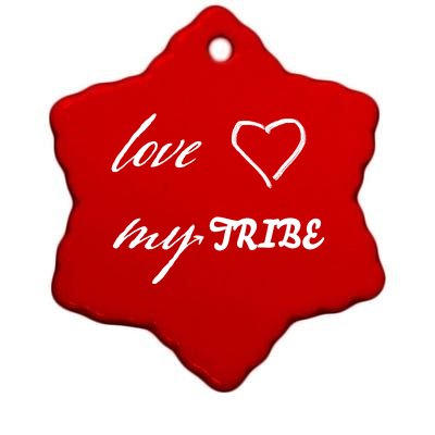 Special Needs Awareness Support Love My Tribe Ceramic Star Ornament