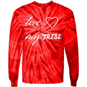 Special Needs Awareness Support Love My Tribe Tie-Dye Long Sleeve Shirt