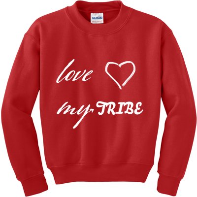 Special Needs Awareness Support Love My Tribe Kids Sweatshirt