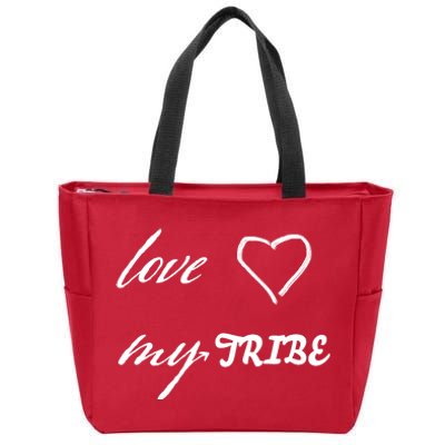 Special Needs Awareness Support Love My Tribe Zip Tote Bag