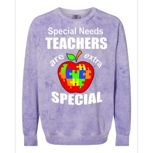 Special Needs Teachers Are Extra Special Colorblast Crewneck Sweatshirt