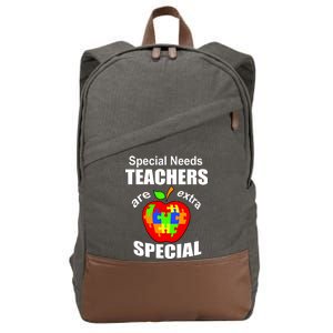 Special Needs Teachers Are Extra Special Cotton Canvas Backpack