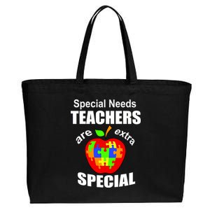 Special Needs Teachers Are Extra Special Cotton Canvas Jumbo Tote