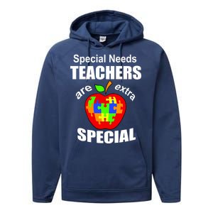 Special Needs Teachers Are Extra Special Performance Fleece Hoodie