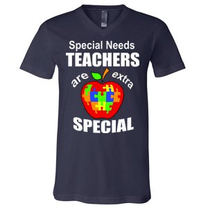 Special Needs Teachers Are Extra Special V-Neck T-Shirt