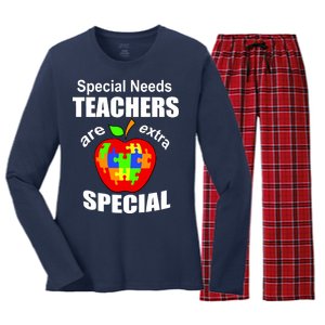 Special Needs Teachers Are Extra Special Women's Long Sleeve Flannel Pajama Set 