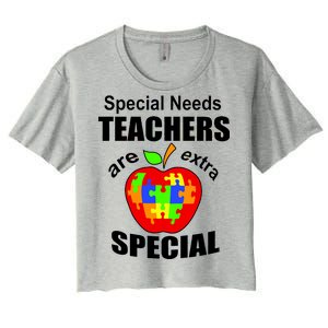 Special Needs Teachers Are Extra Special Women's Crop Top Tee