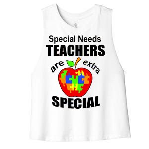 Special Needs Teachers Are Extra Special Women's Racerback Cropped Tank