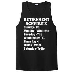 Special Retiree Gift - Funny Retirement Schedule  PosiCharge Competitor Tank