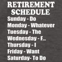 Special Retiree Gift - Funny Retirement Schedule  Vector Backpack