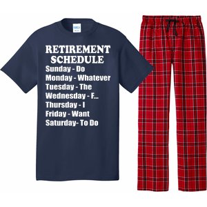 Special Retiree Gift - Funny Retirement Schedule  Pajama Set