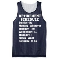 Special Retiree Gift - Funny Retirement Schedule  Mesh Reversible Basketball Jersey Tank