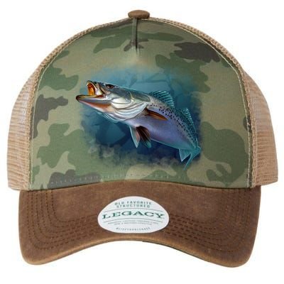 Speck Trout Fish Legacy Tie Dye Trucker Hat