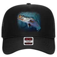 Speck Trout Fish High Crown Mesh Back Trucker Hat