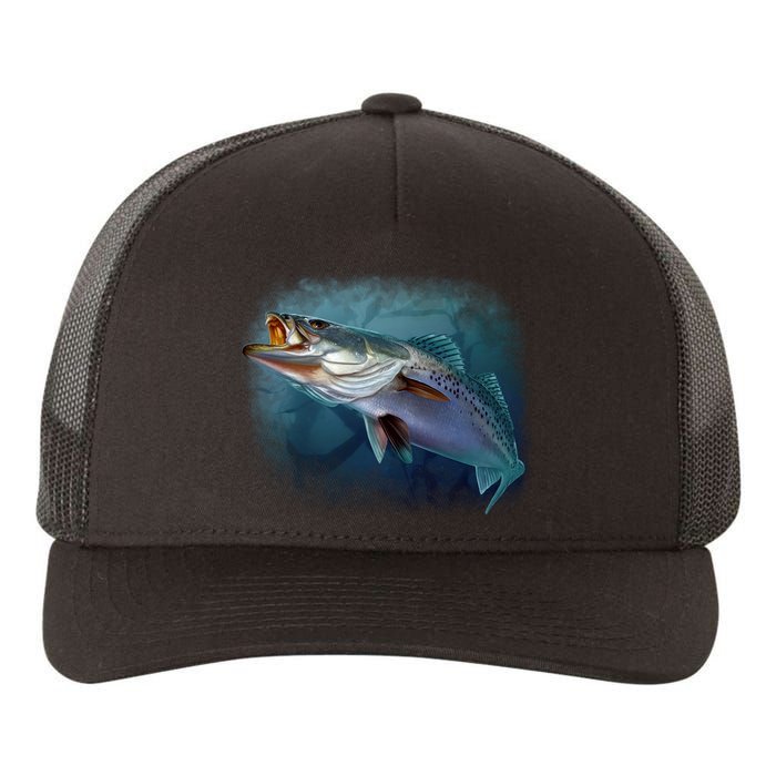 Speck Trout Fish Yupoong Adult 5-Panel Trucker Hat