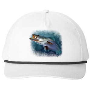 Speck Trout Fish Snapback Five-Panel Rope Hat