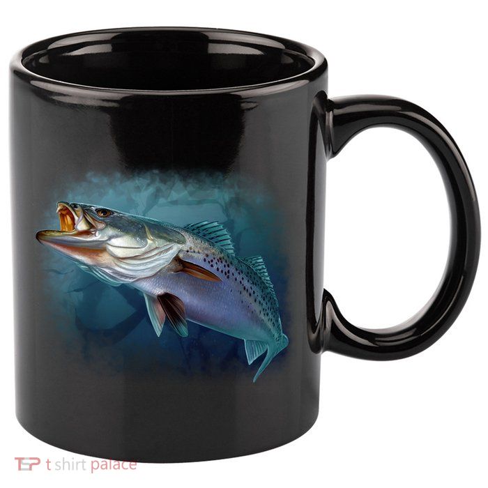 Speck Trout Fish 11oz C Handle Ceramic Mug