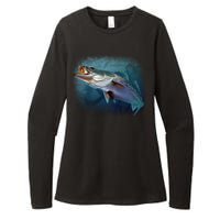 Speck Trout Fish Womens CVC Long Sleeve Shirt