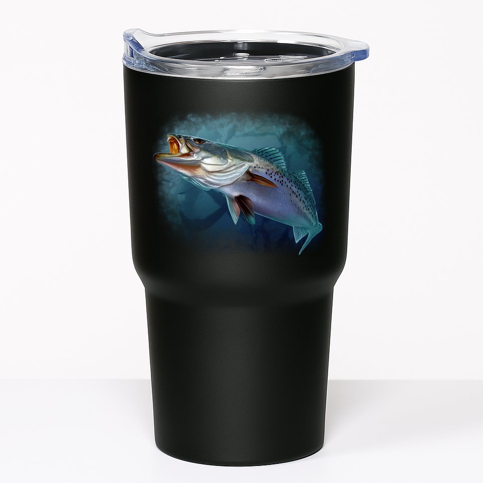 Speck Trout Fish Tumbler