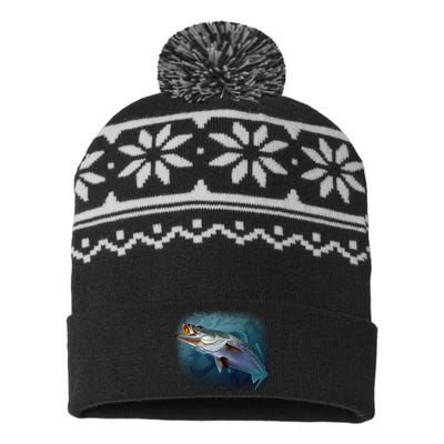 Speck Trout Fish USA-Made Snowflake Beanie