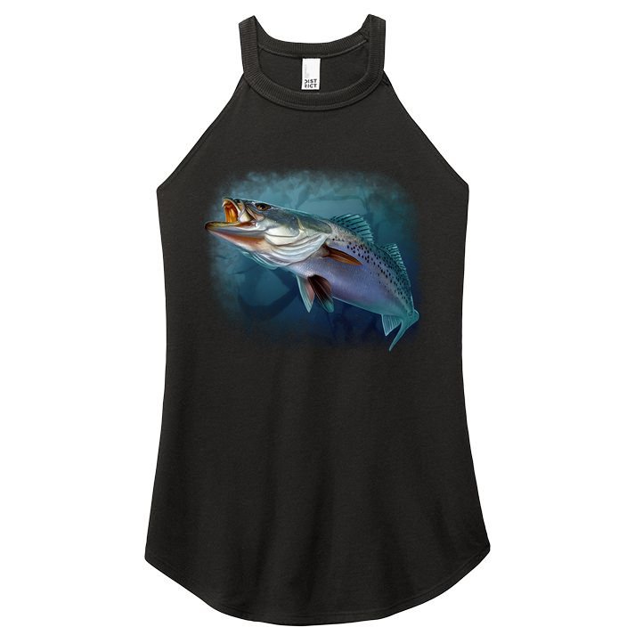 Speck Trout Fish Women's Perfect Tri Rocker Tank