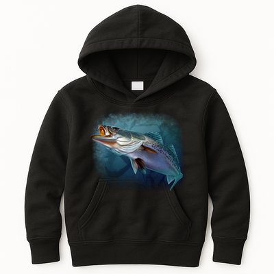 Speck Trout Fish Kids Hoodie