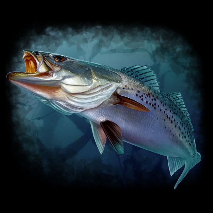 Speck Trout Fish Kids T-Shirt