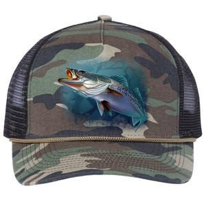 Speck Trout Fish Retro Rope Trucker Hat Cap