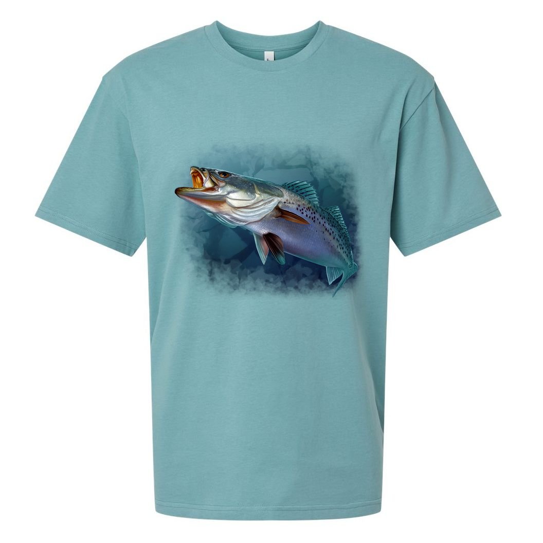 Speck Trout Fish Sueded Cloud Jersey T-Shirt
