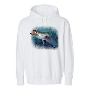 Speck Trout Fish Garment-Dyed Fleece Hoodie