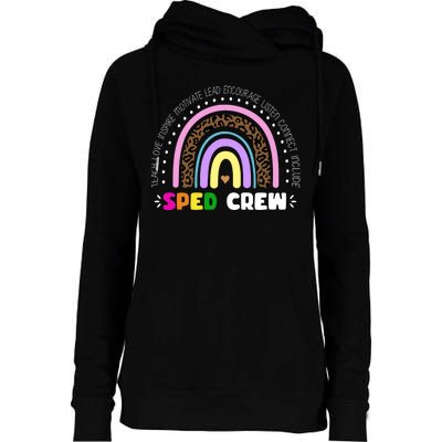 Sped Crew Special Ed Womens Funnel Neck Pullover Hood