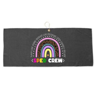 Sped Crew Special Ed Large Microfiber Waffle Golf Towel