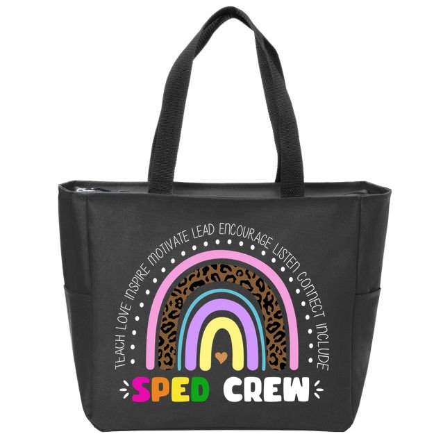 Sped Crew Special Ed Zip Tote Bag