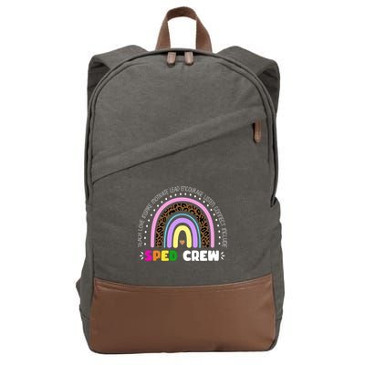 Sped Crew Special Ed Cotton Canvas Backpack