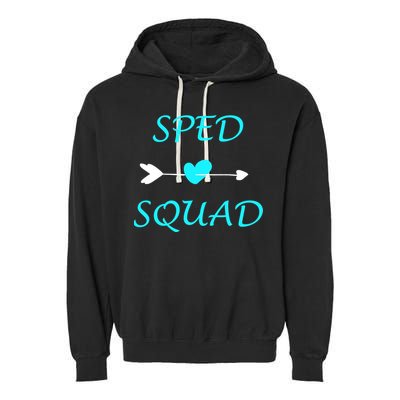 Sped Squad Special Education Teacher Garment-Dyed Fleece Hoodie