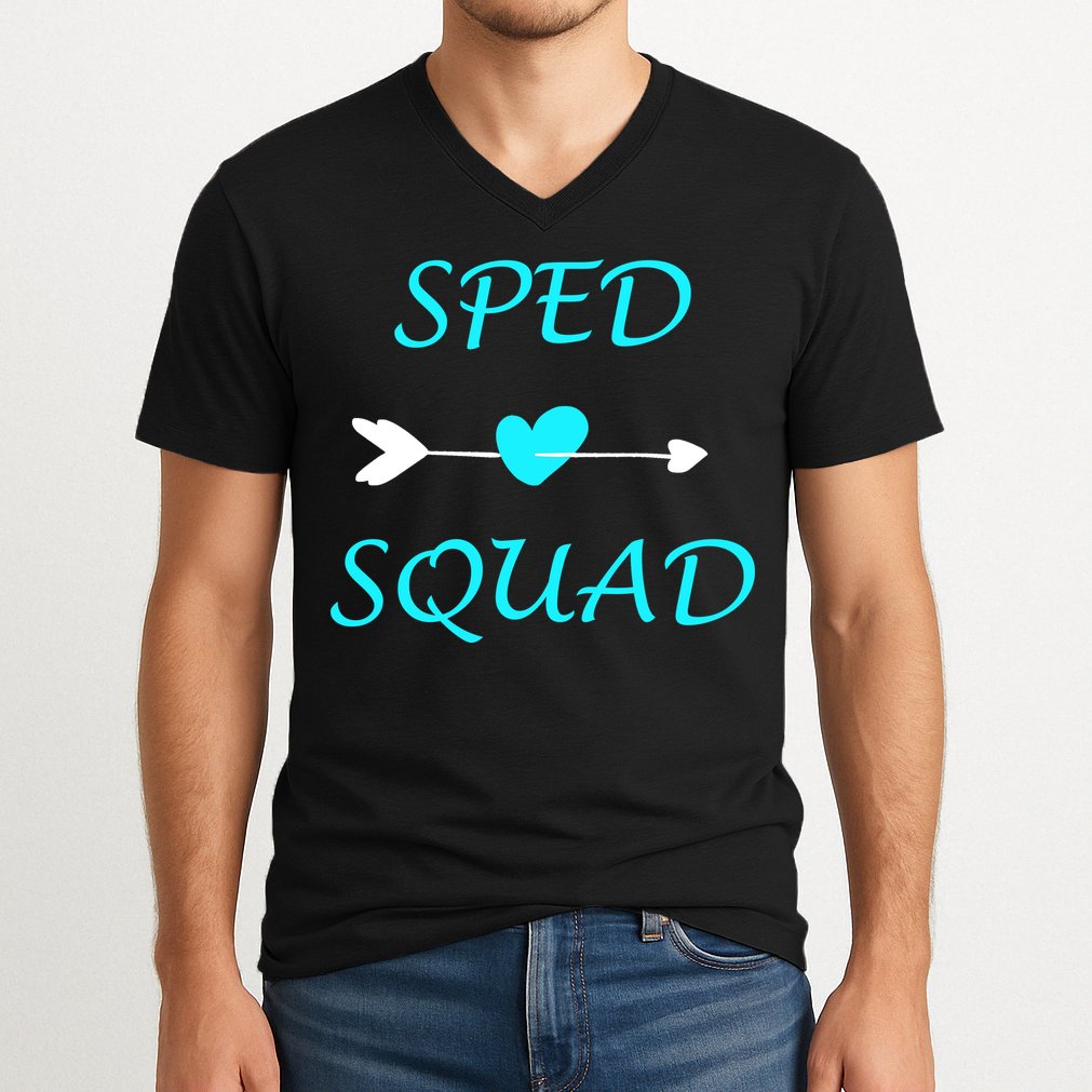 Sped Squad Special Education Teacher V-Neck T-Shirt