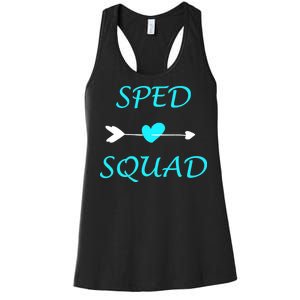 Sped Squad Special Education Teacher Women's Racerback Tank