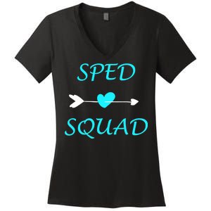 Sped Squad Special Education Teacher Women's V-Neck T-Shirt