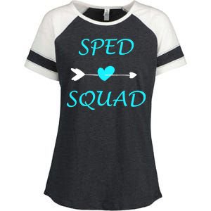 Sped Squad Special Education Teacher Enza Ladies Jersey Colorblock Tee