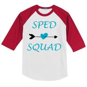 Sped Squad Special Education Teacher Kids Colorblock Raglan Jersey