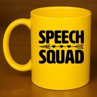 Speech Squad 11oz C Handle Ceramic Mug