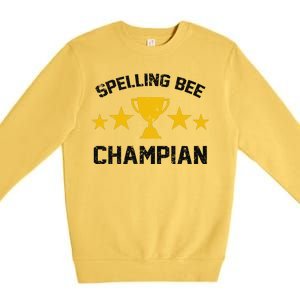 Spelling Bee Champian Funny Premium Crewneck Sweatshirt