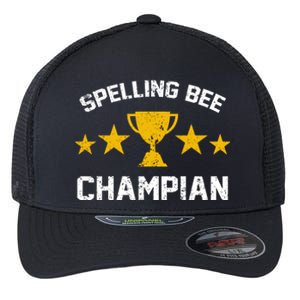 Spelling Bee Champian Funny Flexfit Unipanel Trucker Cap