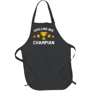 Spelling Bee Champian Funny Full-Length Apron With Pockets