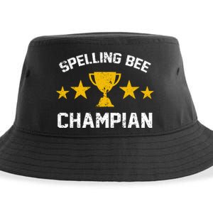 Spelling Bee Champian Funny Sustainable Bucket Hat